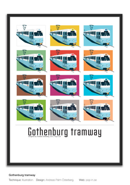 Gothenburg tramway framed